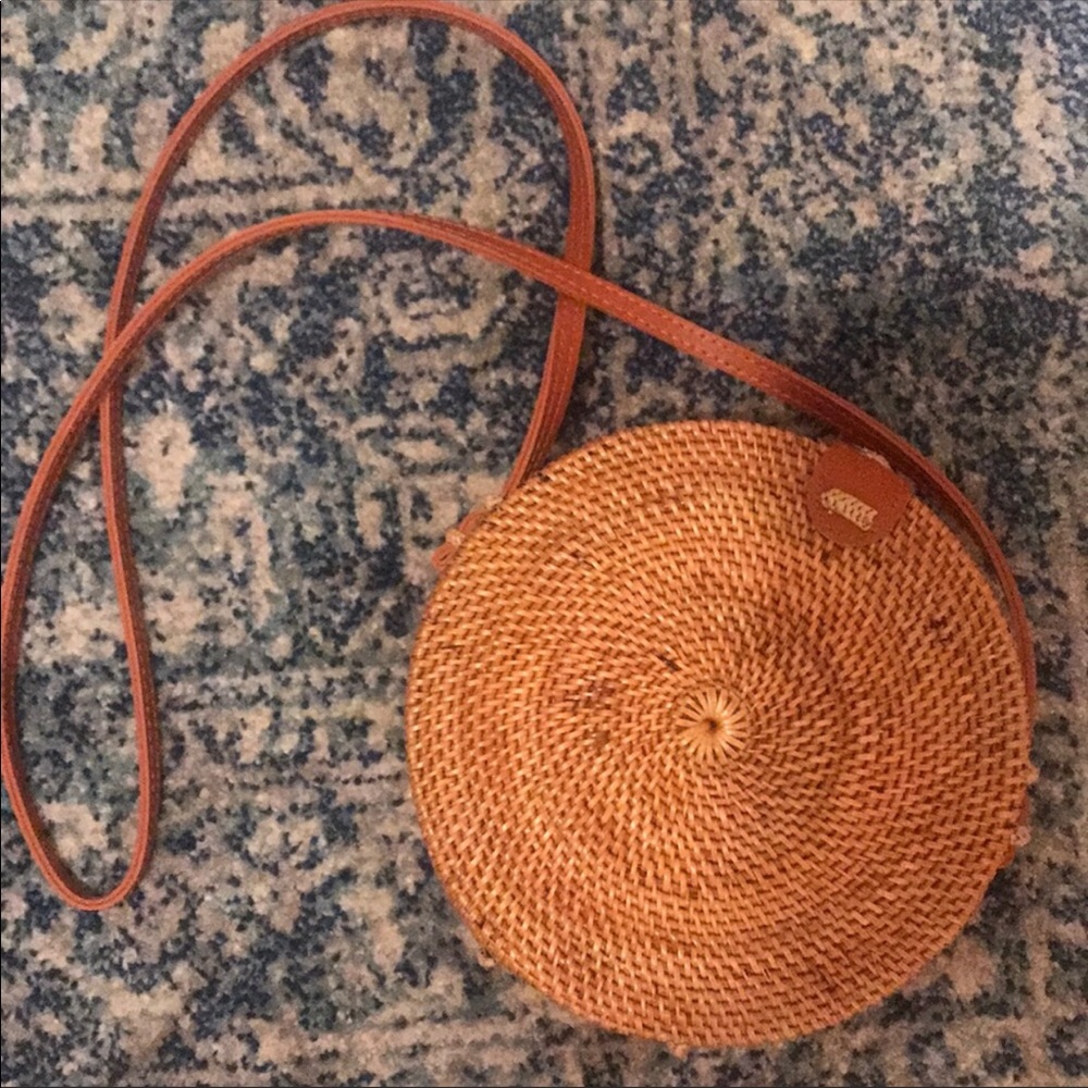 Boho vintage straw bag from Bali